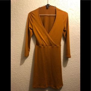 V neck dress